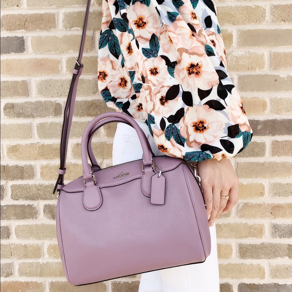 Coach Purse satchel Purple crossbody - Picture 1 of 4